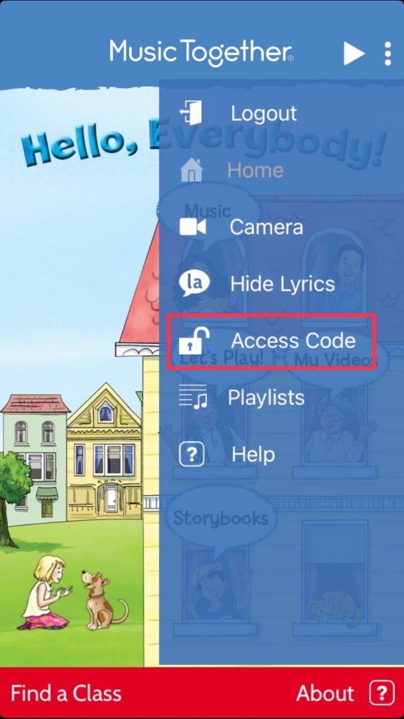 2.點“Access Code”